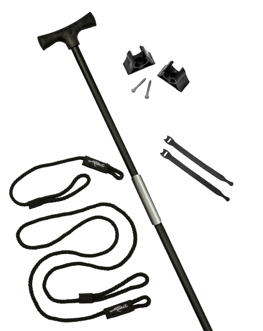 2 Piece 12.5' Stick It Anchor Pin with Tube Connector and Lanyard System