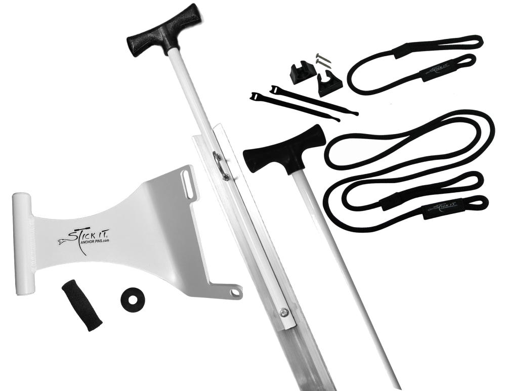 Stick It Sandbar Anchor Pins and Motor Mount System