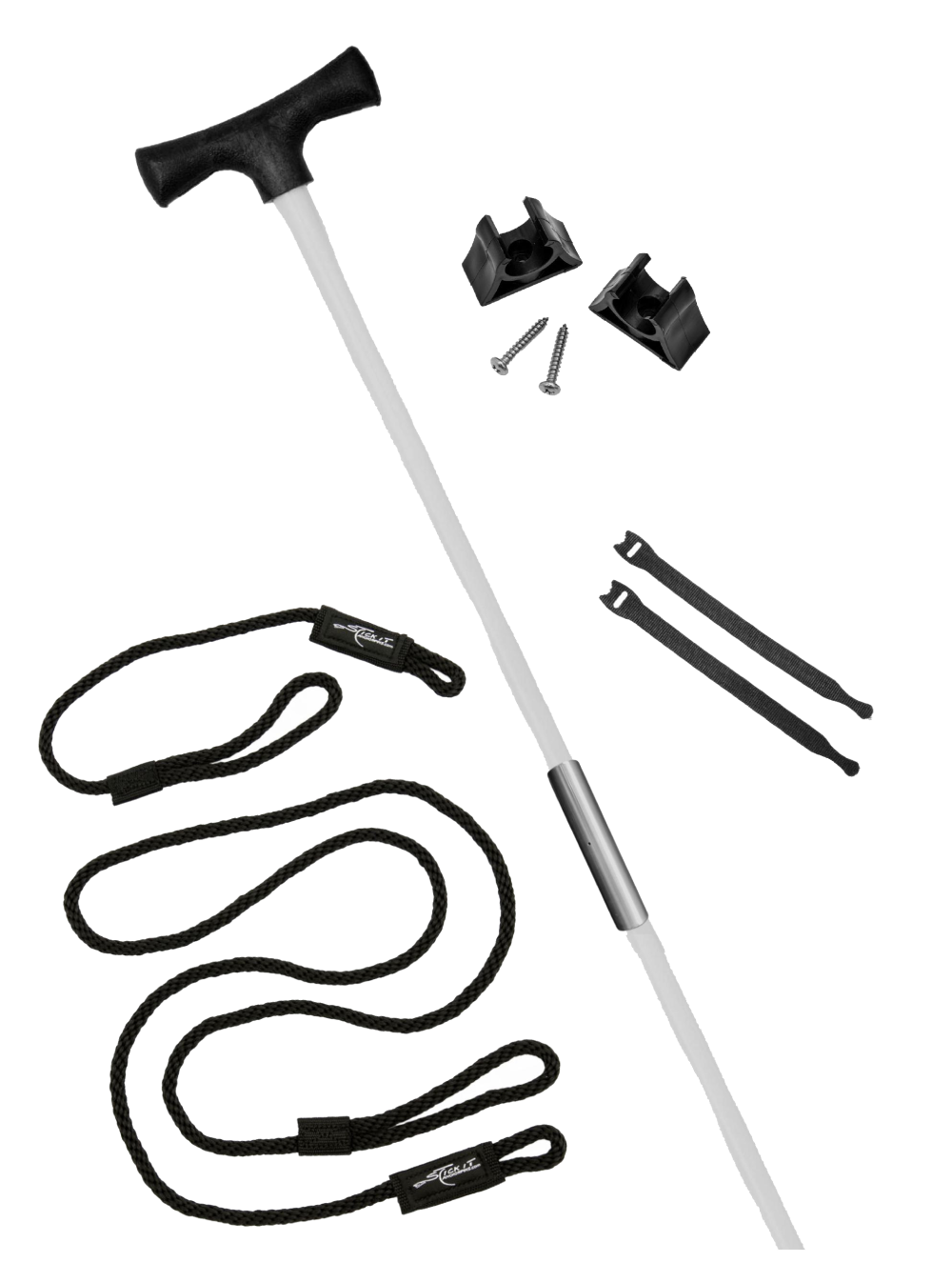 2 Piece 12.5' Stick It Anchor Pin with Tube Connector and Lanyard System