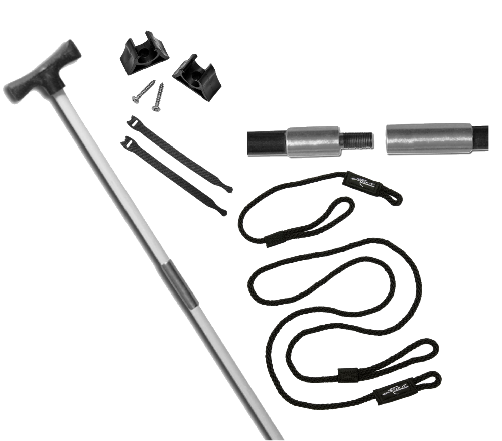 2 Piece 10' Stick It Anchor Pin with Screw Connector and Lanyard System